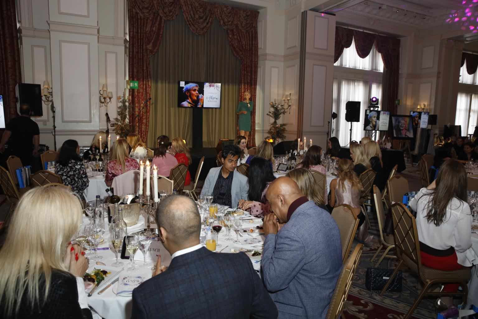 caudwell children , caudwell children ladies lunch , caudwell children london , simon webbe , fund raising production , lighting hire for ladies lunch , sound hire for ladies lunch , cannock sound , stagemen , stage men , 