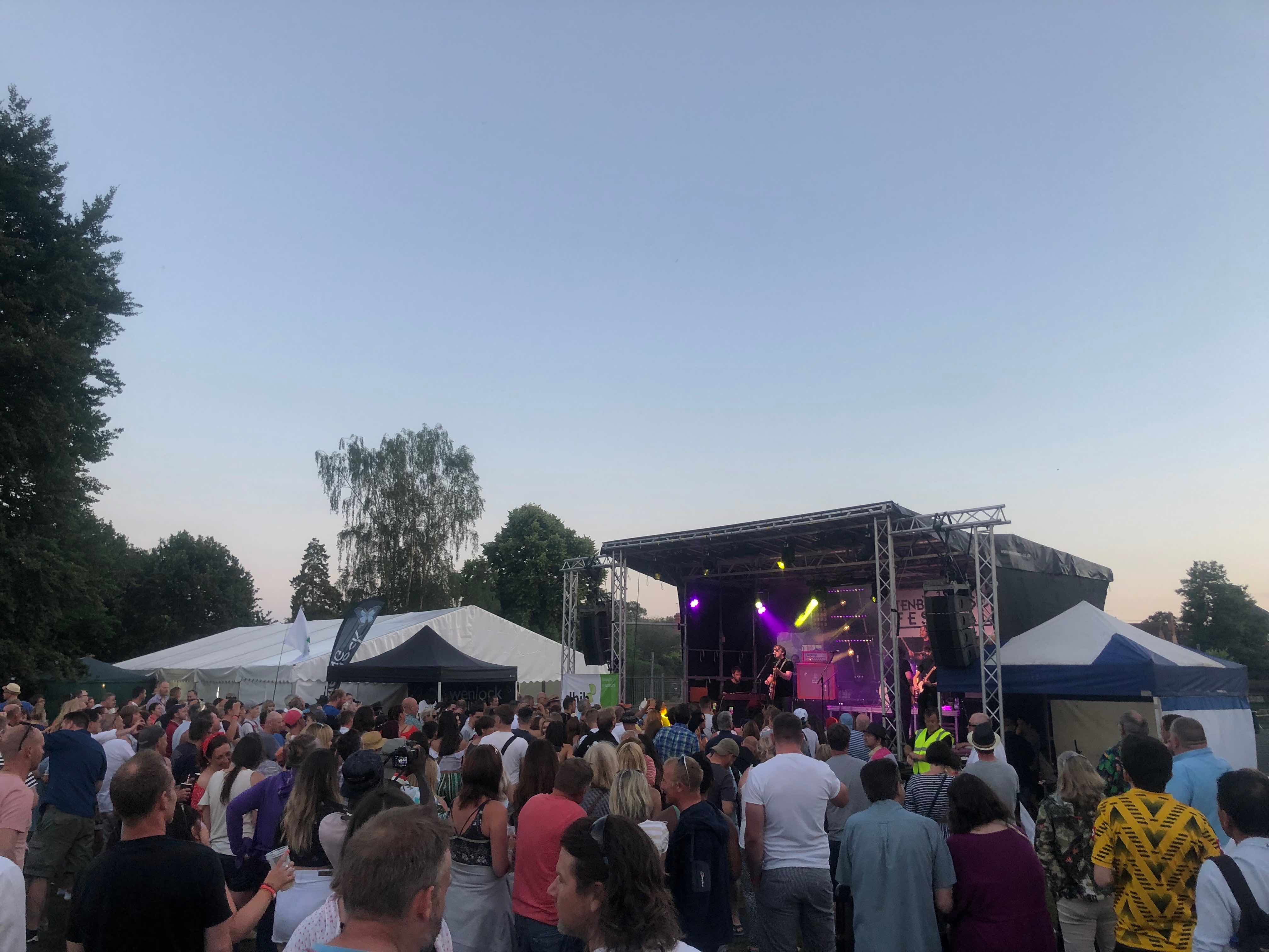 Tenbury Wells Music Festival , private festival hire , lighting seeds live ,