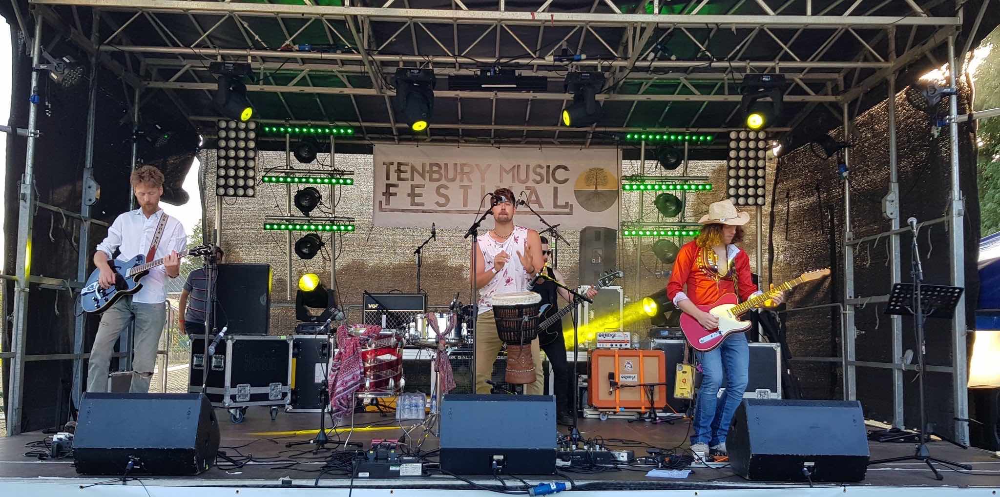 Tenbury Wells Music Festival , private festival hire , lighting seeds live ,