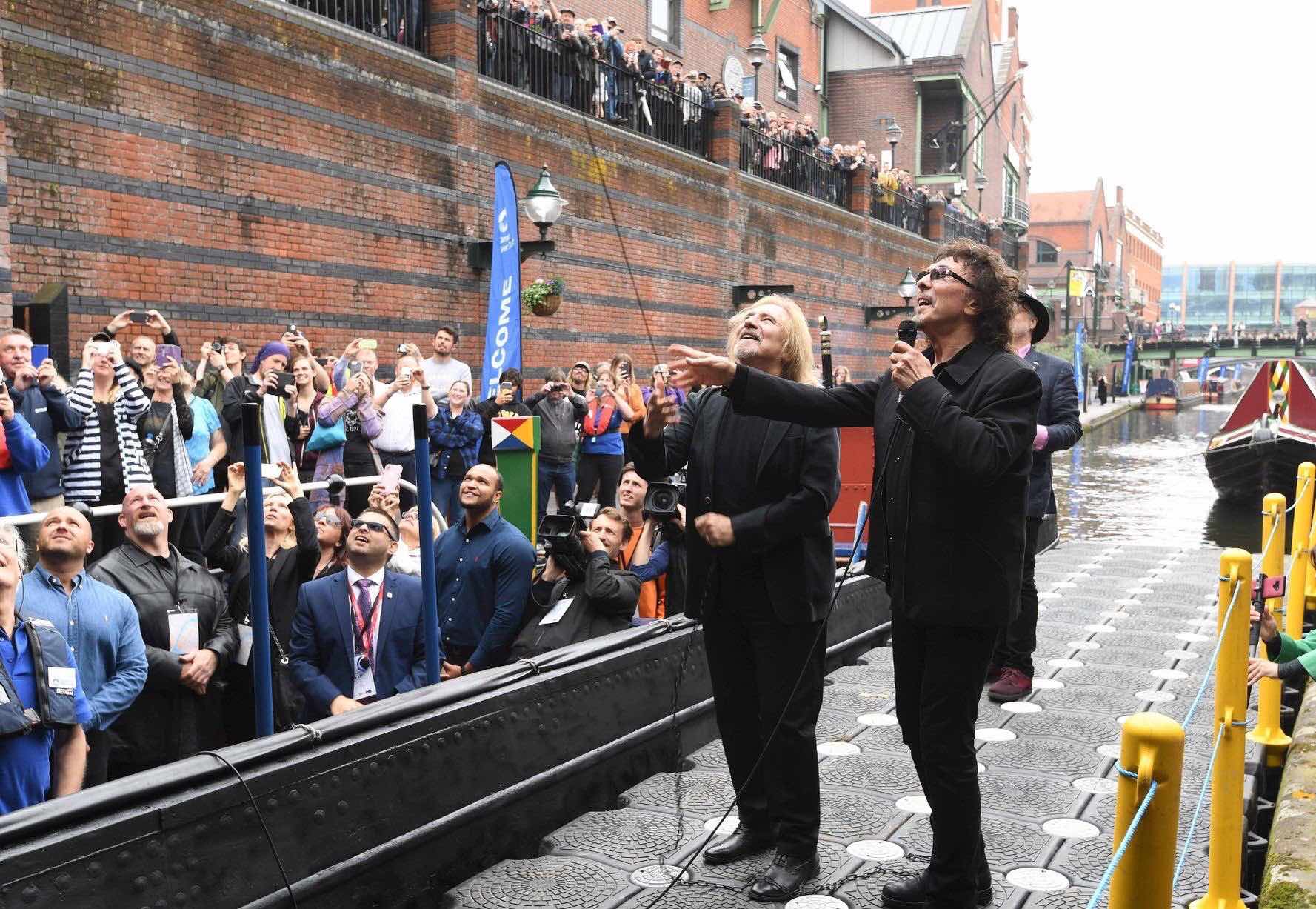 Black Sabbath bridge , broad street event , Westside BID , Birmingham events , stage hire birmingham , audio hire in birmingham , music in birminhgam , free birmingham ,