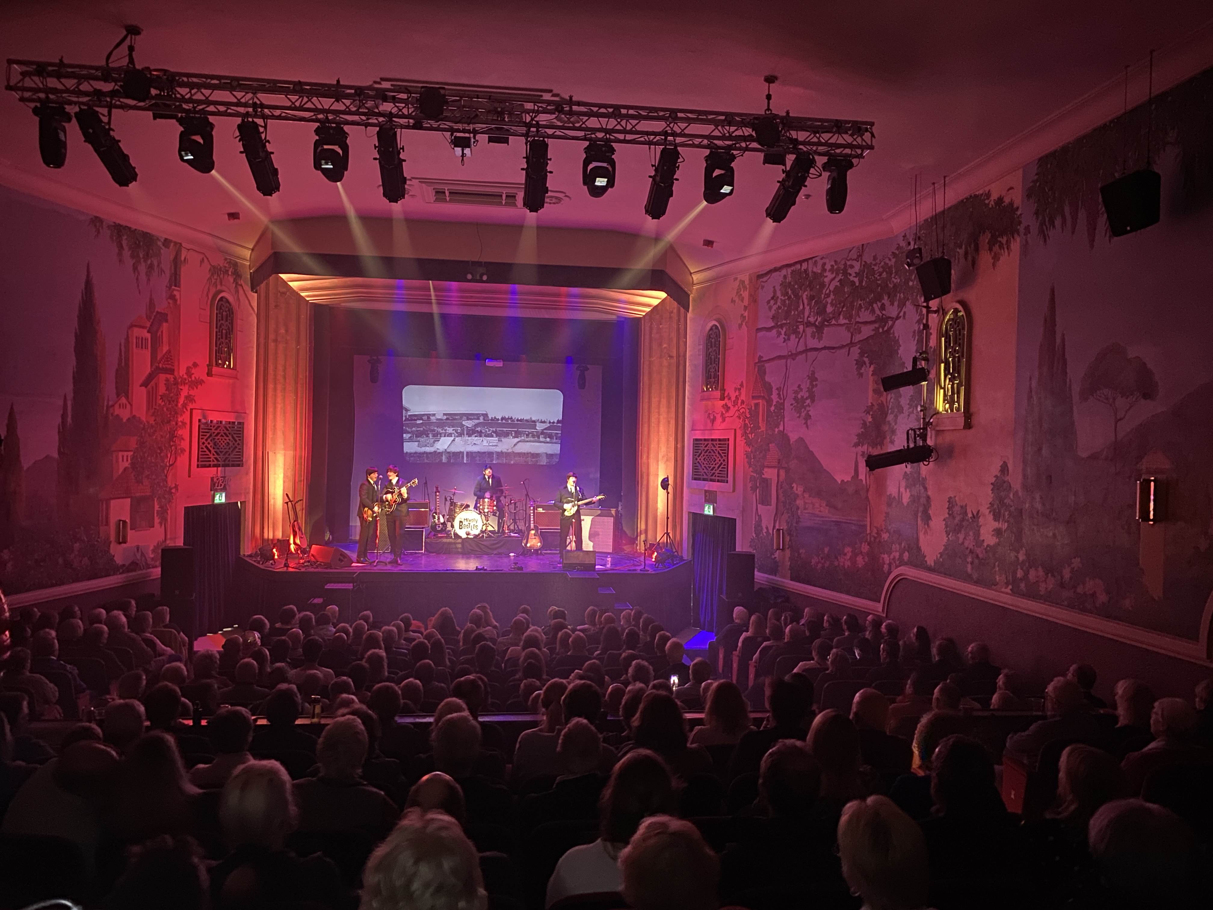 tenbury wells , mersey beatles , the beatles , the upbeat beatles , tribute band , production for touring bands , production for tribute band ,