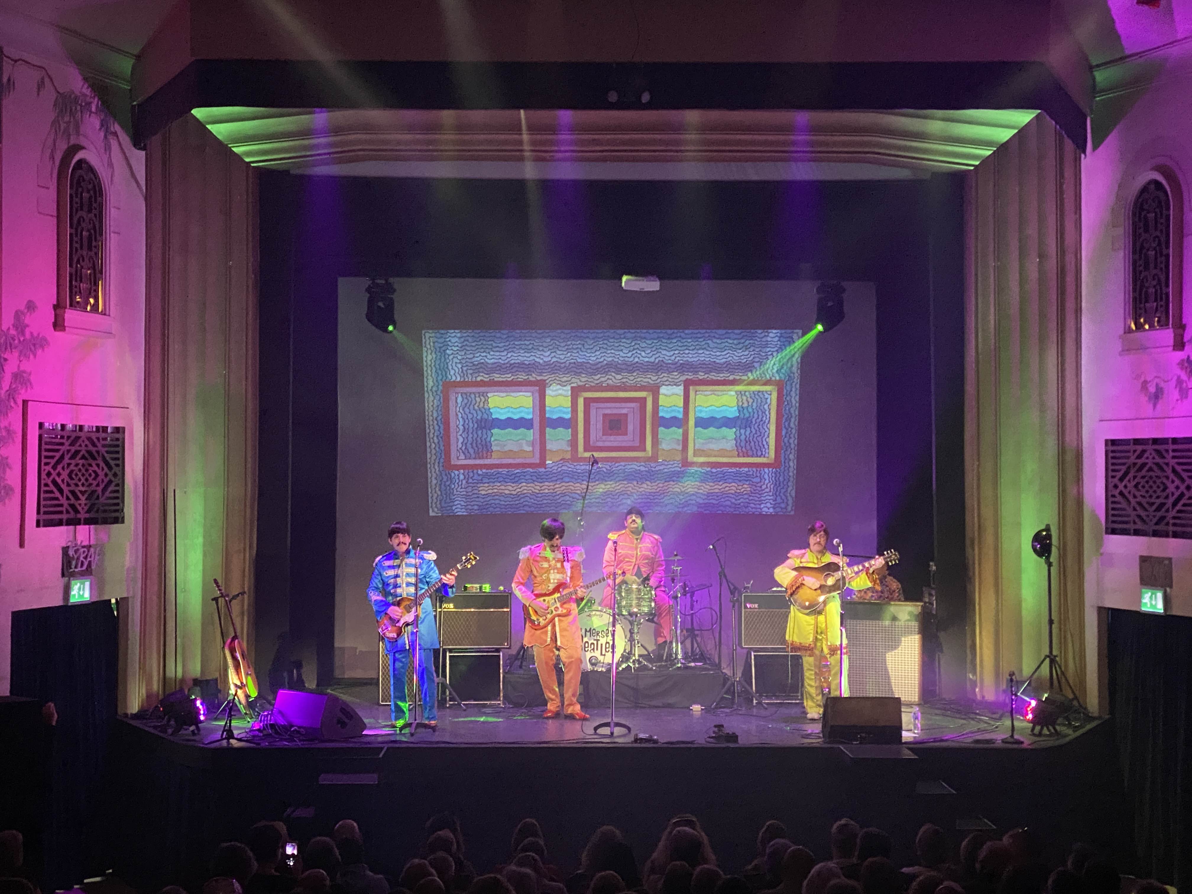 tenbury wells , mersey beatles , the beatles , the upbeat beatles , tribute band , production for touring bands , production for tribute band ,