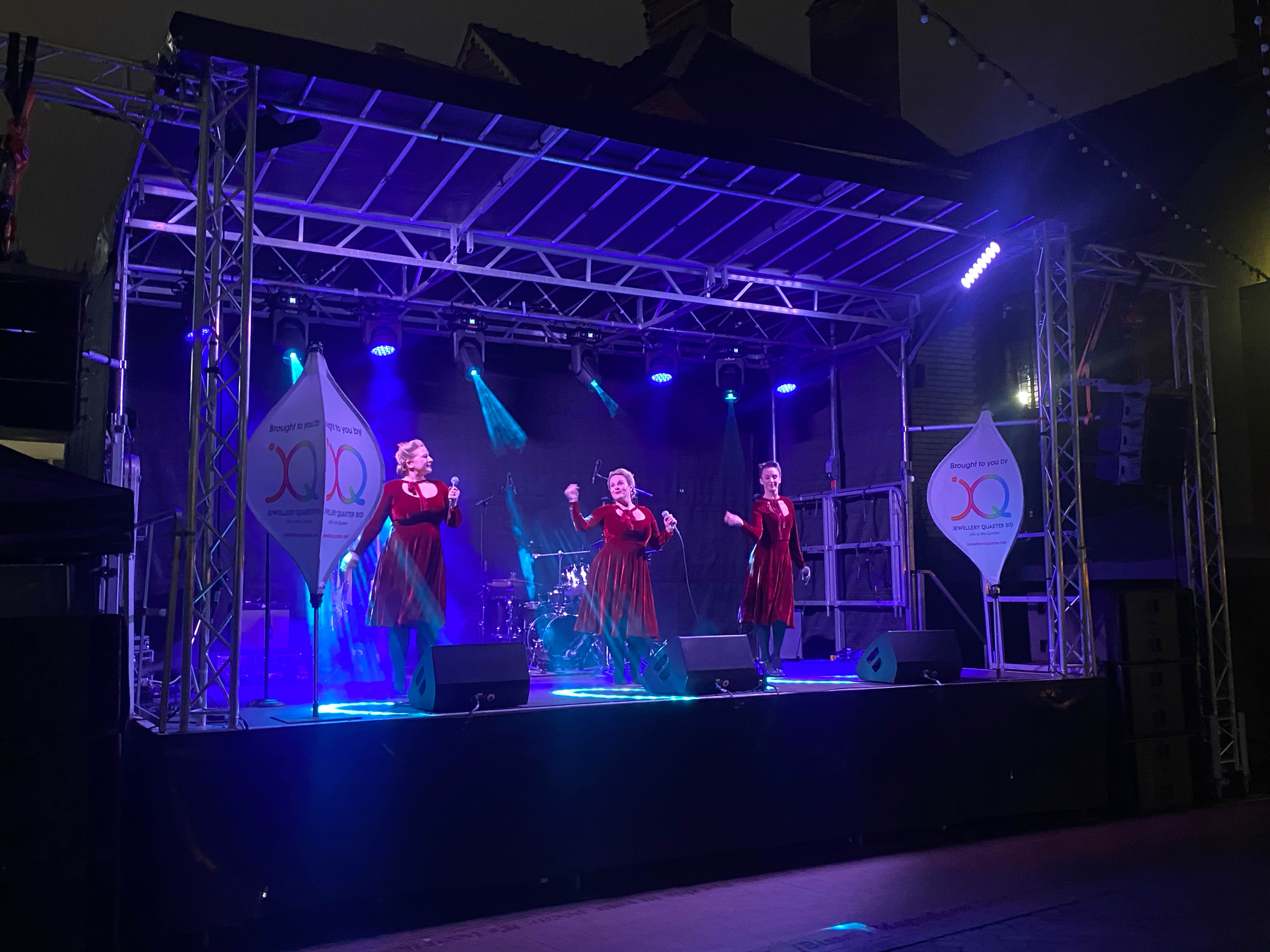 JQ BID events, jewellery quarter events , JQ bid events , stagemen , cannock sound , birmingham events , christmas lights , JQ christmas lights ,