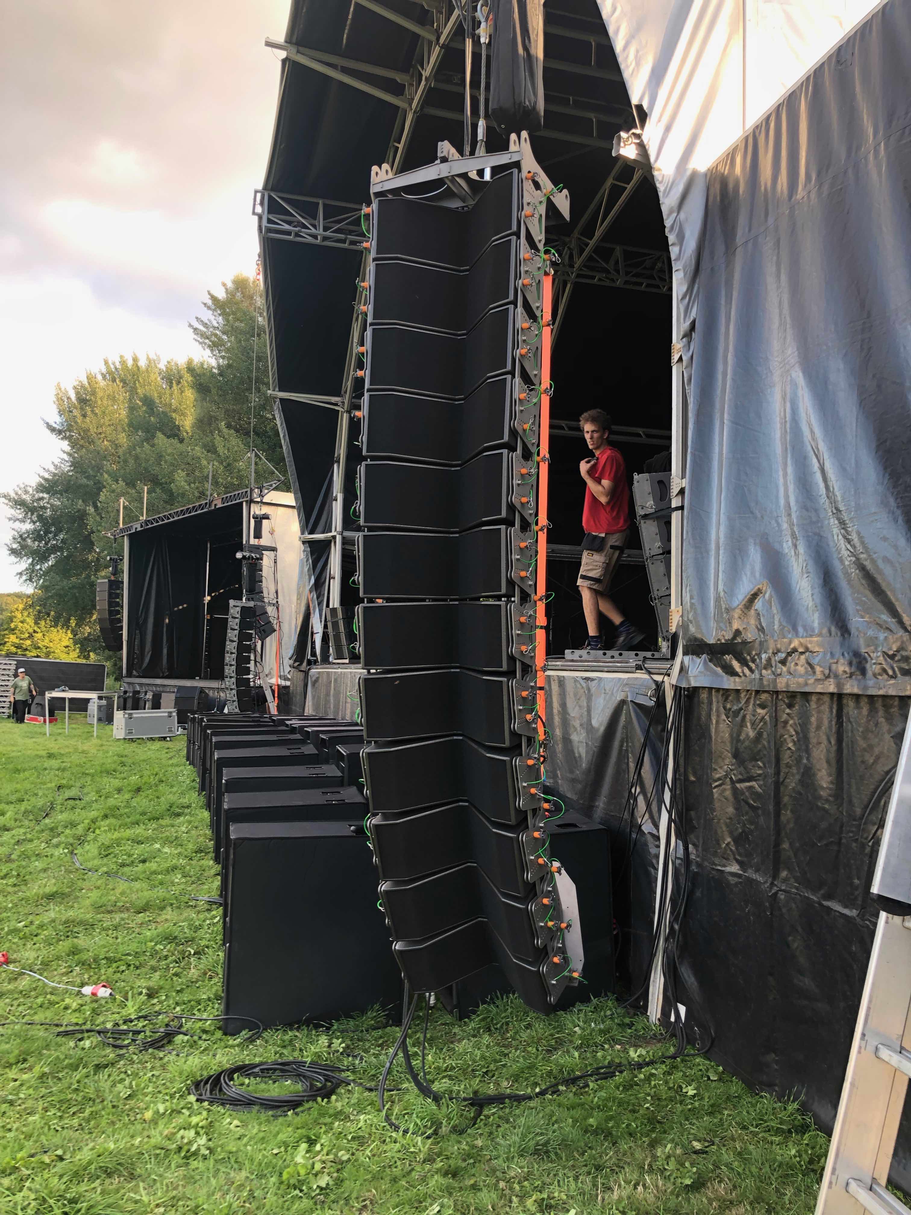 private festival event production by Cannock Sound