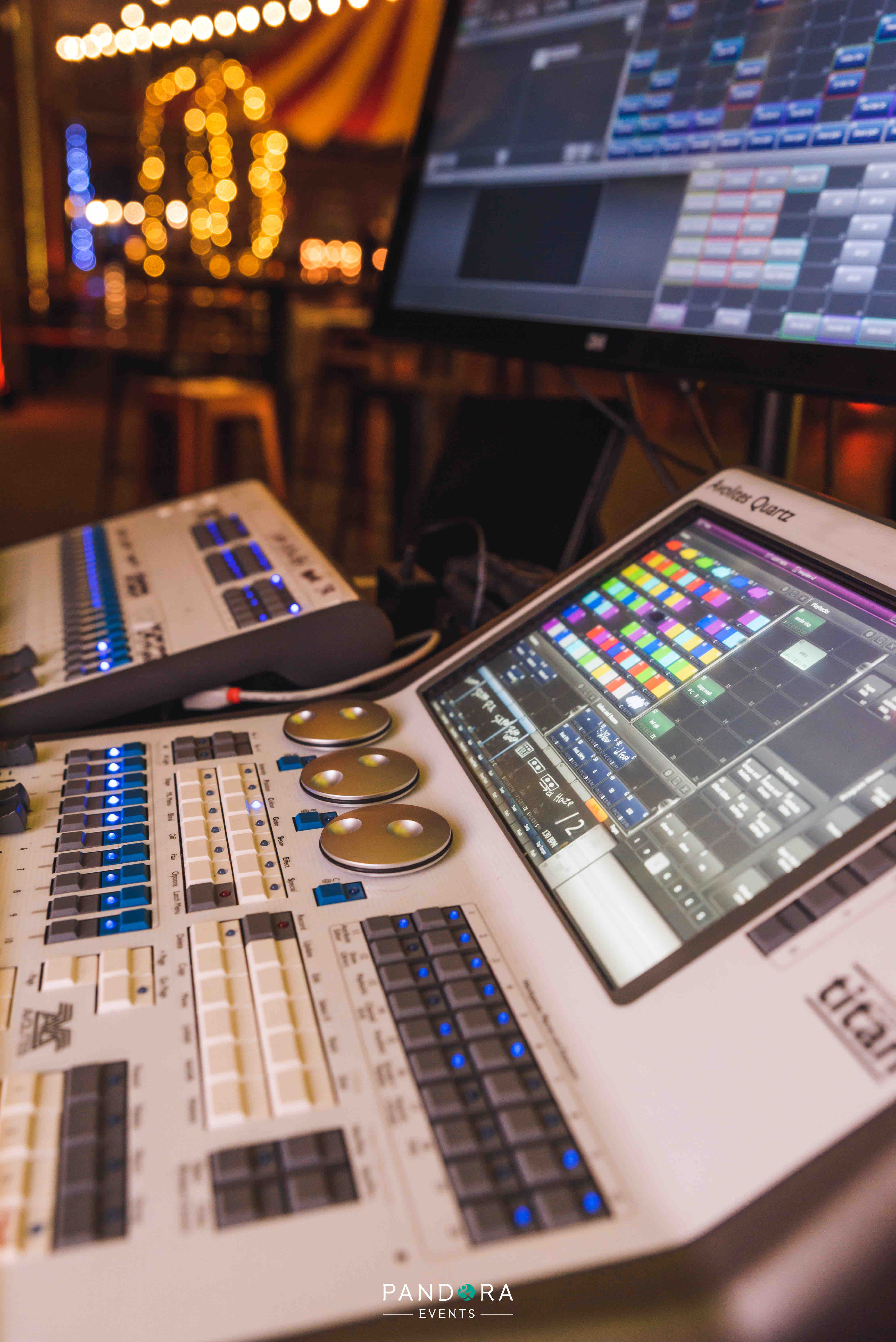 pandora events , lightmen , stagemen , stage men , lighting , design , avolites , jacK tyler , alan dawkins , cannock sound , tilbury party , lighting design , 