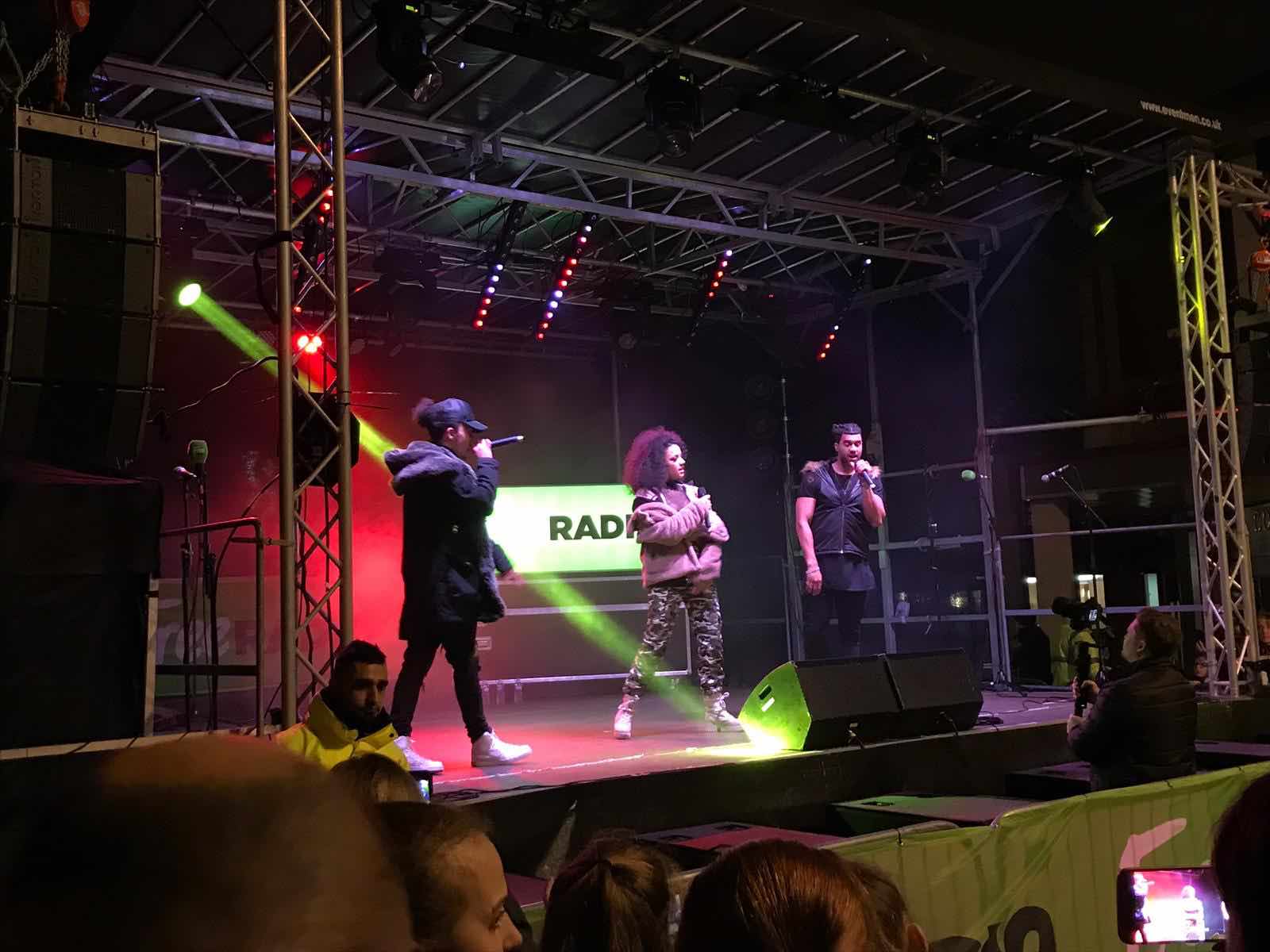 West Bromwich, Birmingham , Christmas , lights , switch on , 2018 , 2019 , gold , production , stage , hire , rent , rental , Cut Kelvins , Free radio , Katie Ashworth , CBBC , 