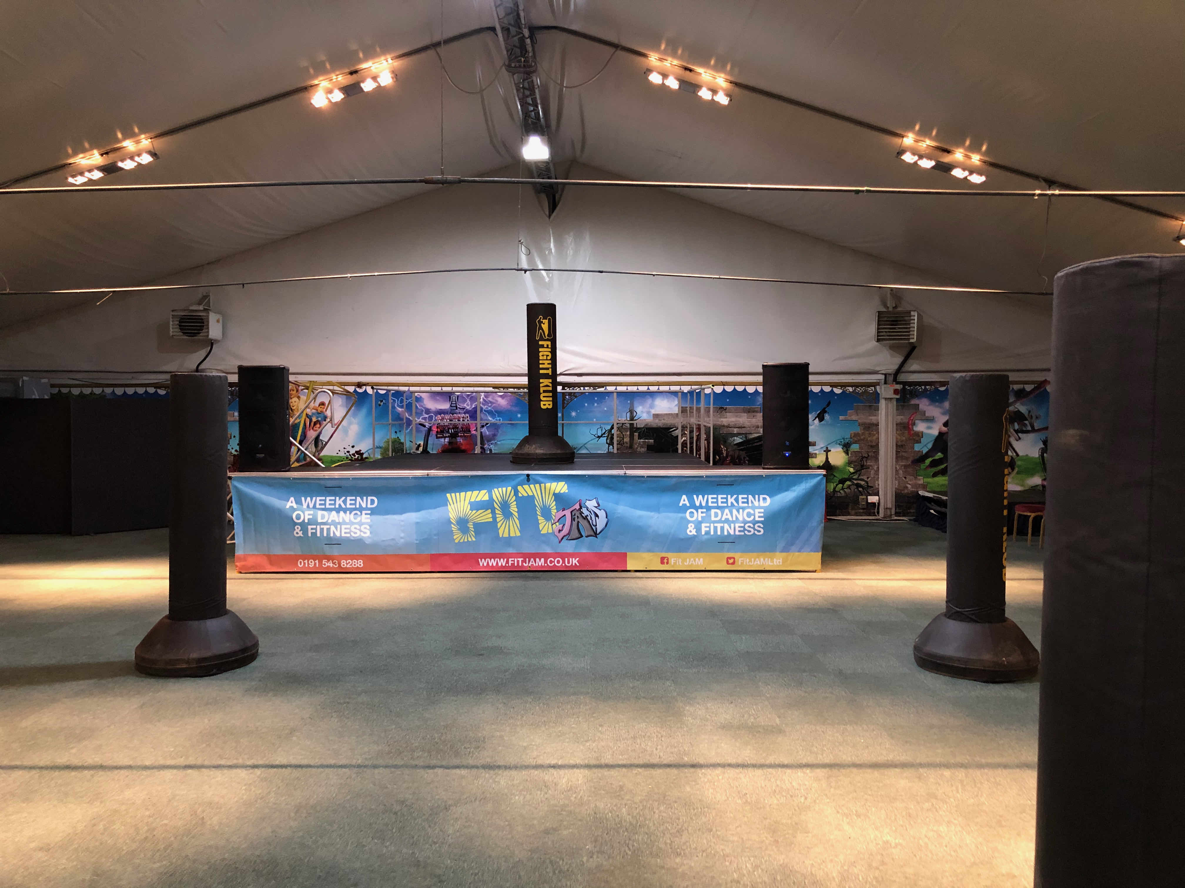 alton towers , fit jam , fitness , production , stage hire , stage rental , lighting hire , audio , speakers for fitness , fitjam , piloxing , 