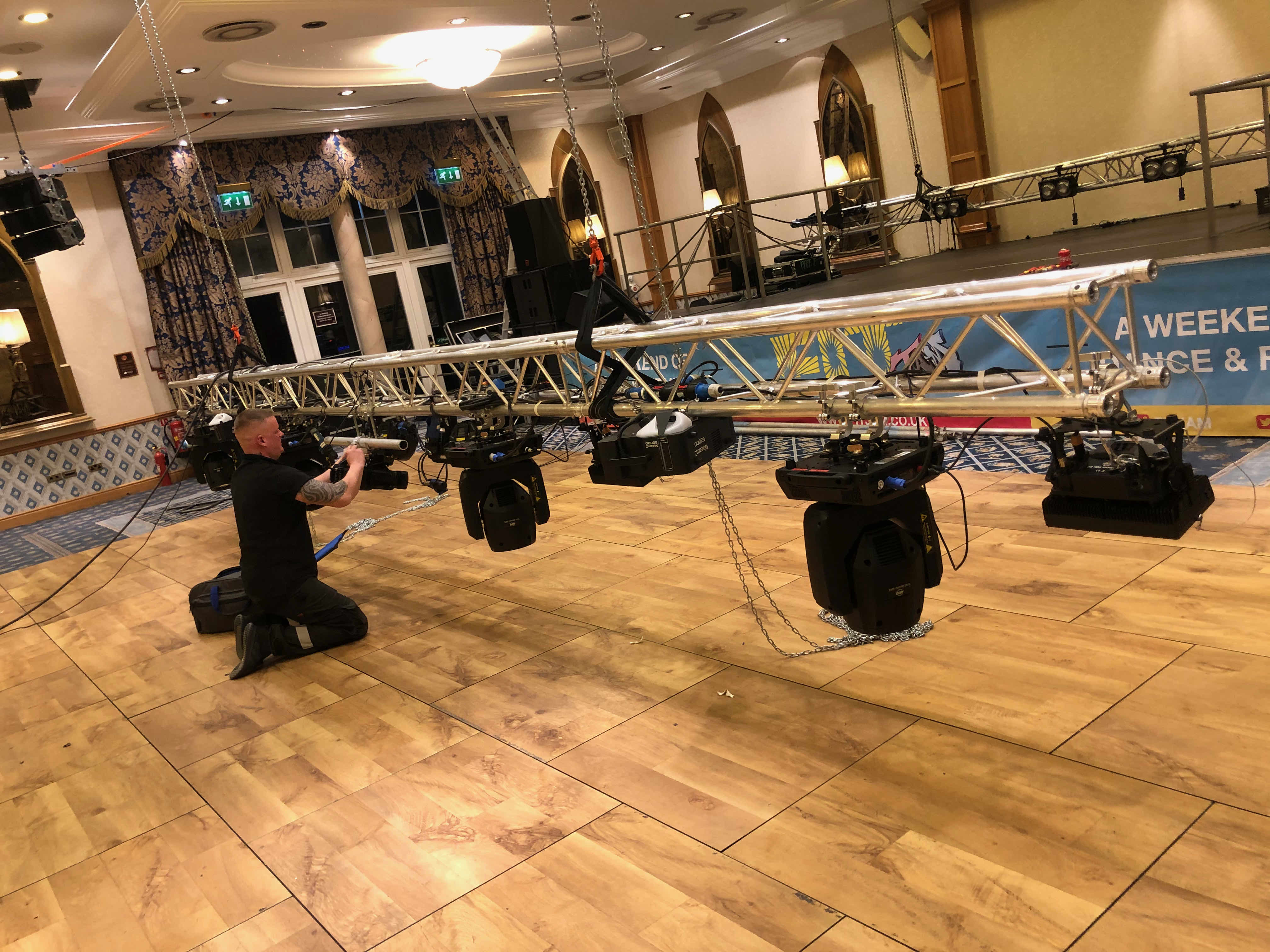 alton towers , fit jam , fitness , production , stage hire , stage rental , lighting hire , audio , speakers for fitness , fitjam , piloxing , 