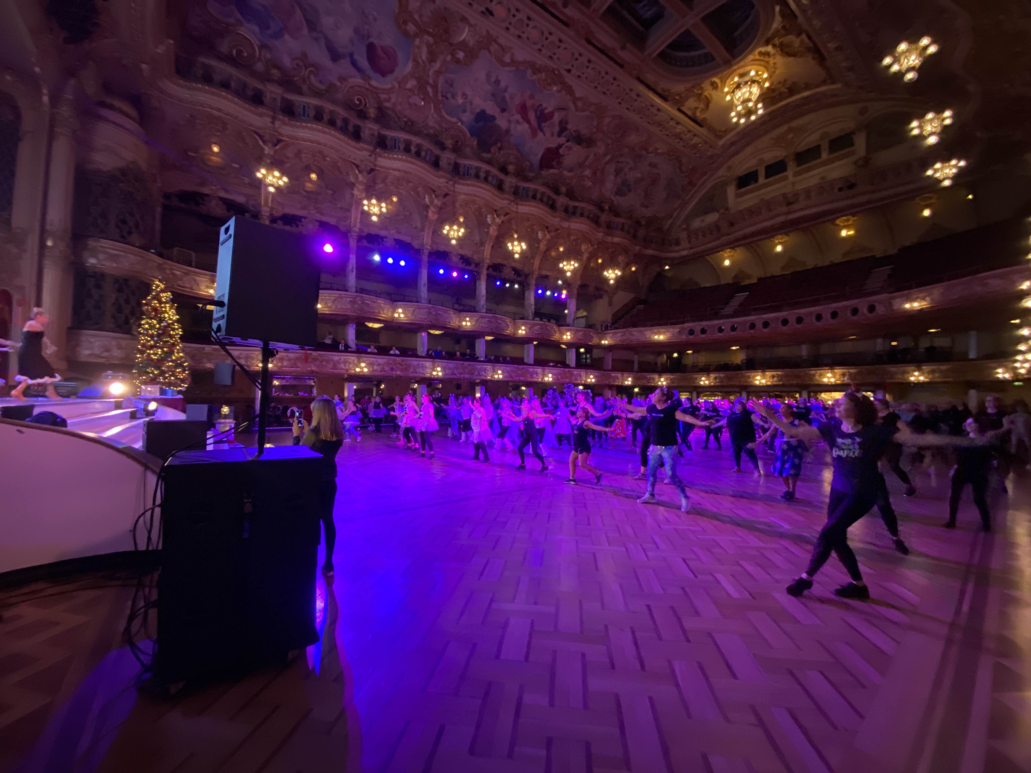 blackpol wurlitzer , blackpool events , tower ballroom production , production at blackpool tower , fitsteps christmas party , fit steps christmas party , al dawkins wurlitzer ,