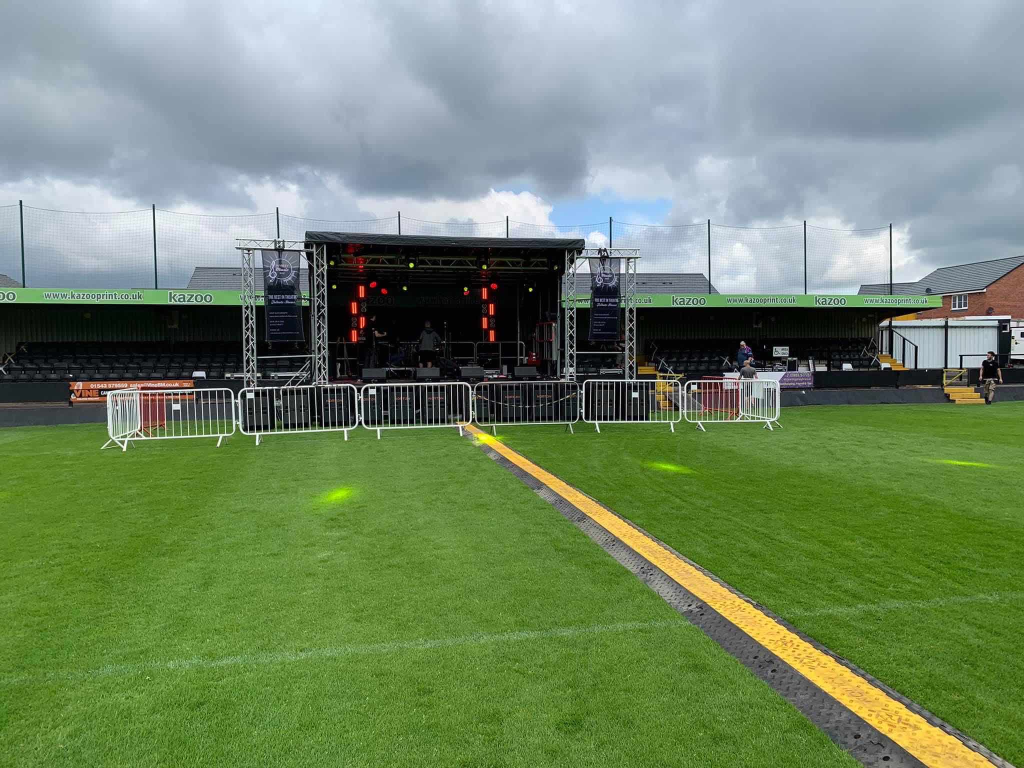 hednesford , hednesford town , hednesford FC , hednesford festival , hednesford concert , stagemen , cannock sound hire ,