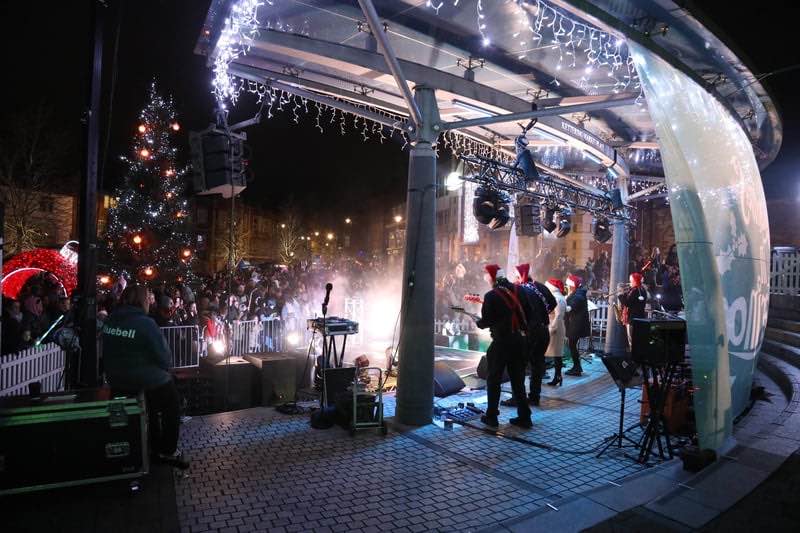 Kettering , northampton, christmas lights , christmas lights in kettering  , northampton , cannock sound hire , stage men , sound hire , stage hire ,