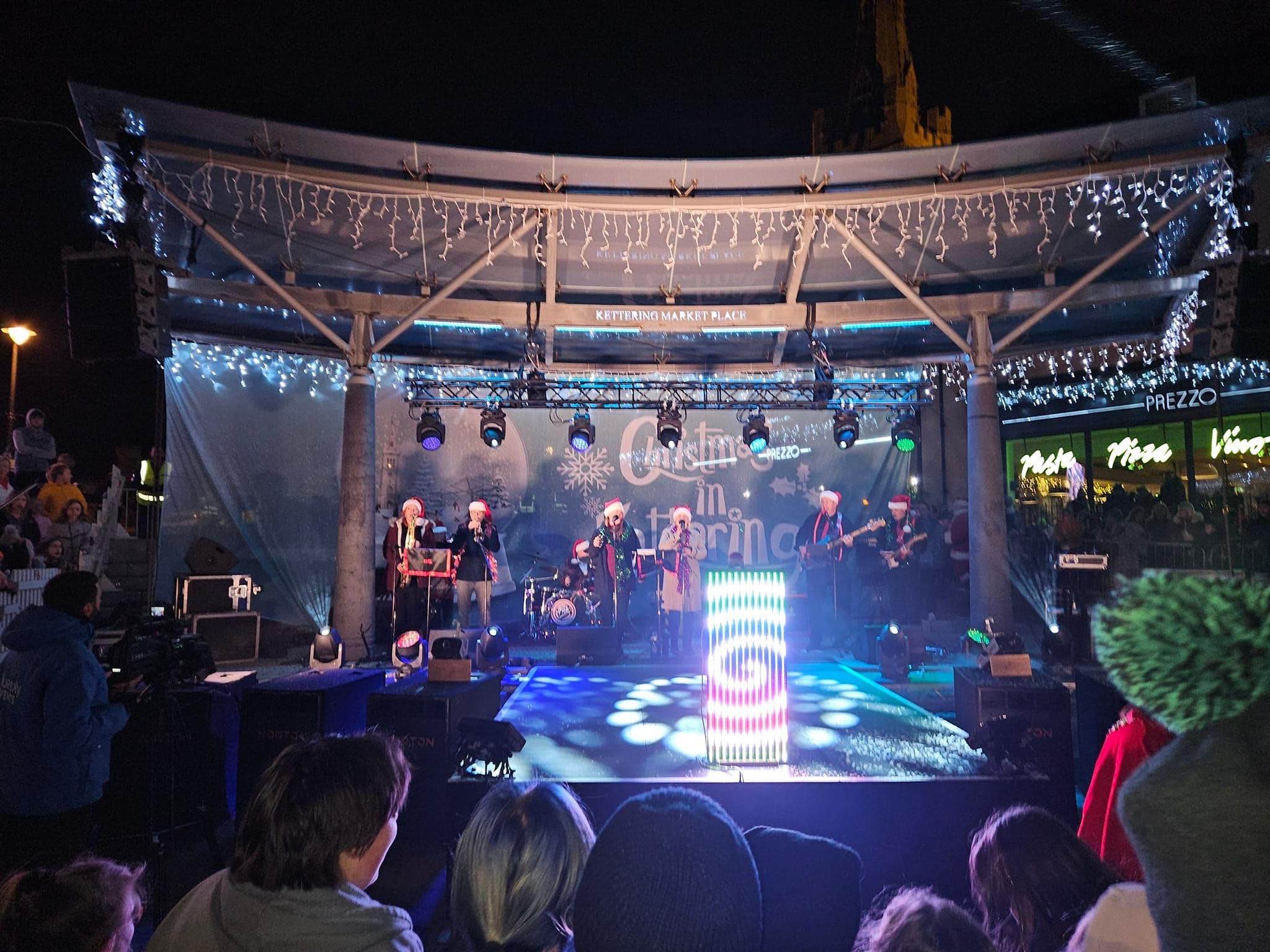 Kettering , northampton, christmas lights , christmas lights in kettering  , northampton , cannock sound hire , stage men , sound hire , stage hire ,