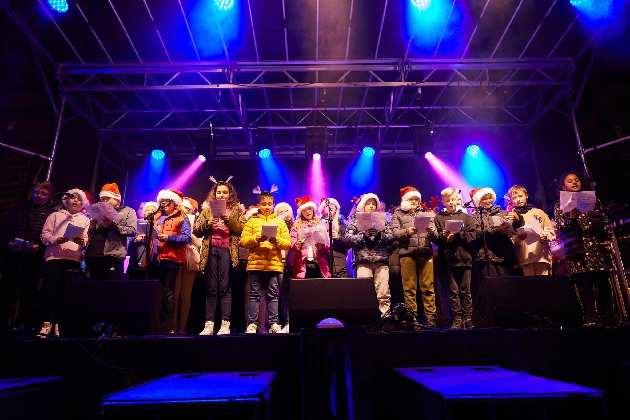 lichfield , lichfield christmas 2022 , lichfield lights , lichfield christmas lights , lichfield free concert , stage men , cannock sound hire ,