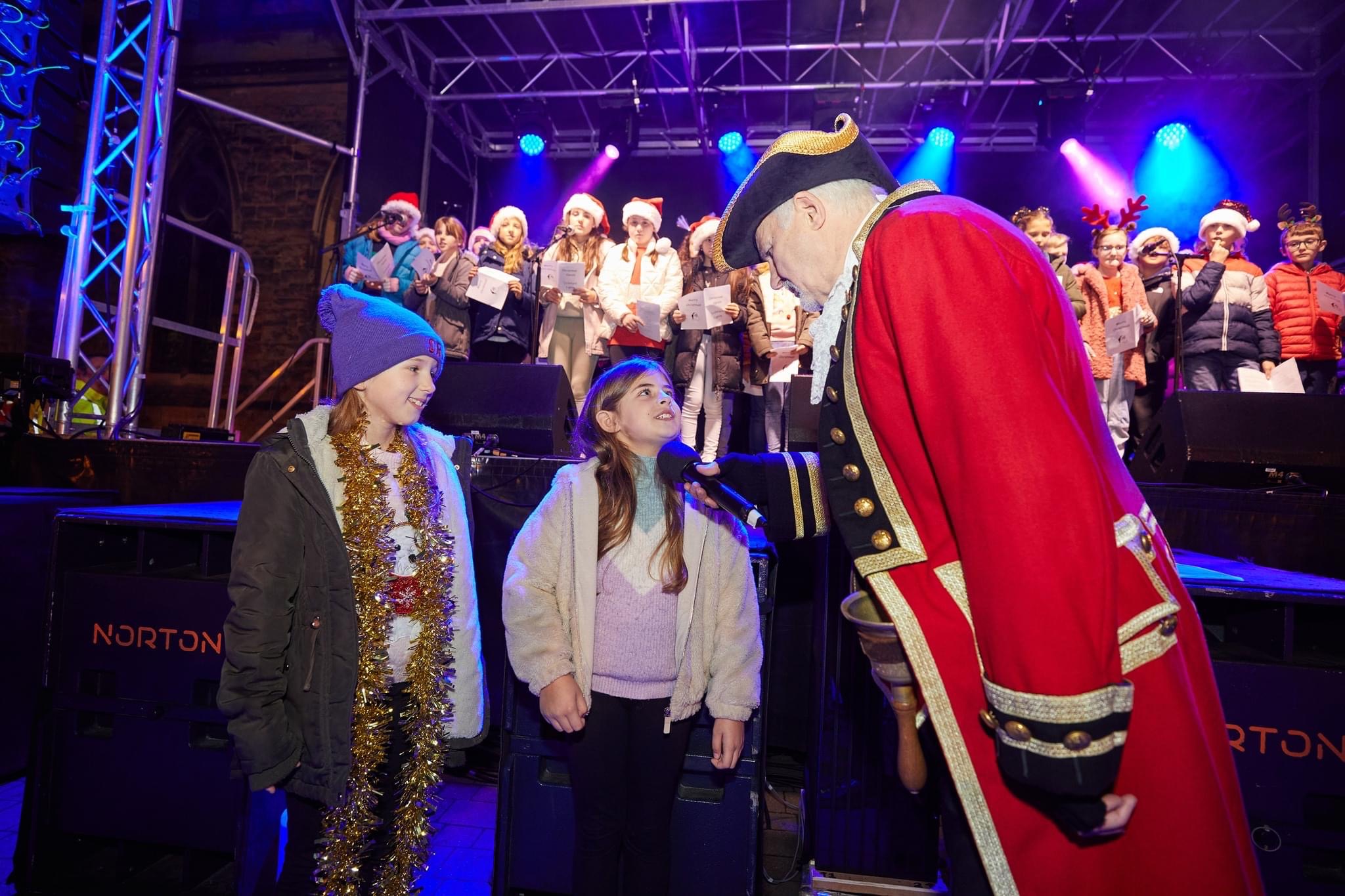 lichfield , lichfield christmas 2022 , lichfield lights , lichfield christmas lights , lichfield free concert , stage men , cannock sound hire ,