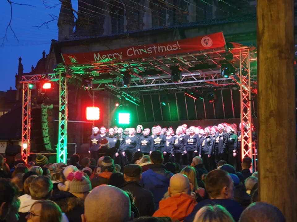 Christmas lights switch on , who does christmas lights , Lichfield christmas lights , Birmingham christmas lights , music concert production , festival production , event hire music festival , sse hire , wigwam hire , pacific sound , local production company , 
