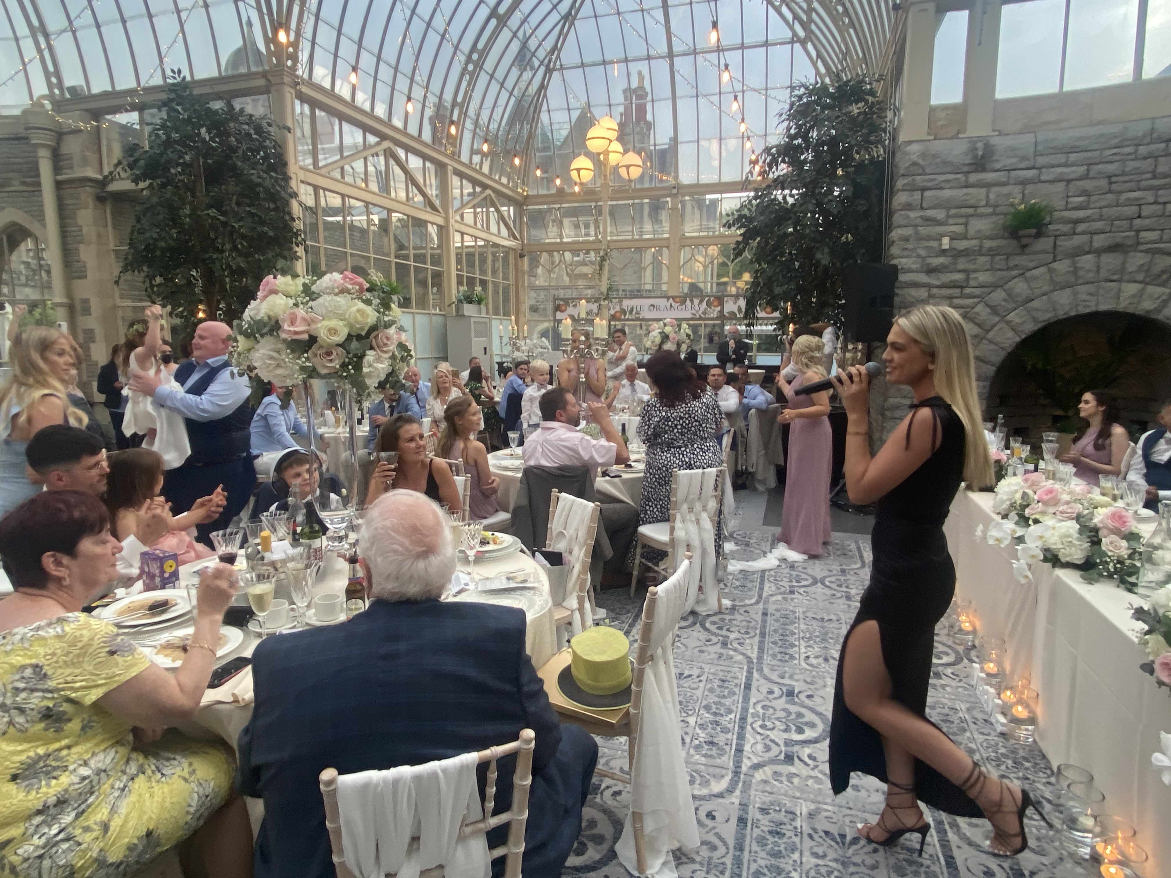 Louisa Johnson , X factor winner , private event , production for louisa johnson , Tortworth House , De vere hotel , 