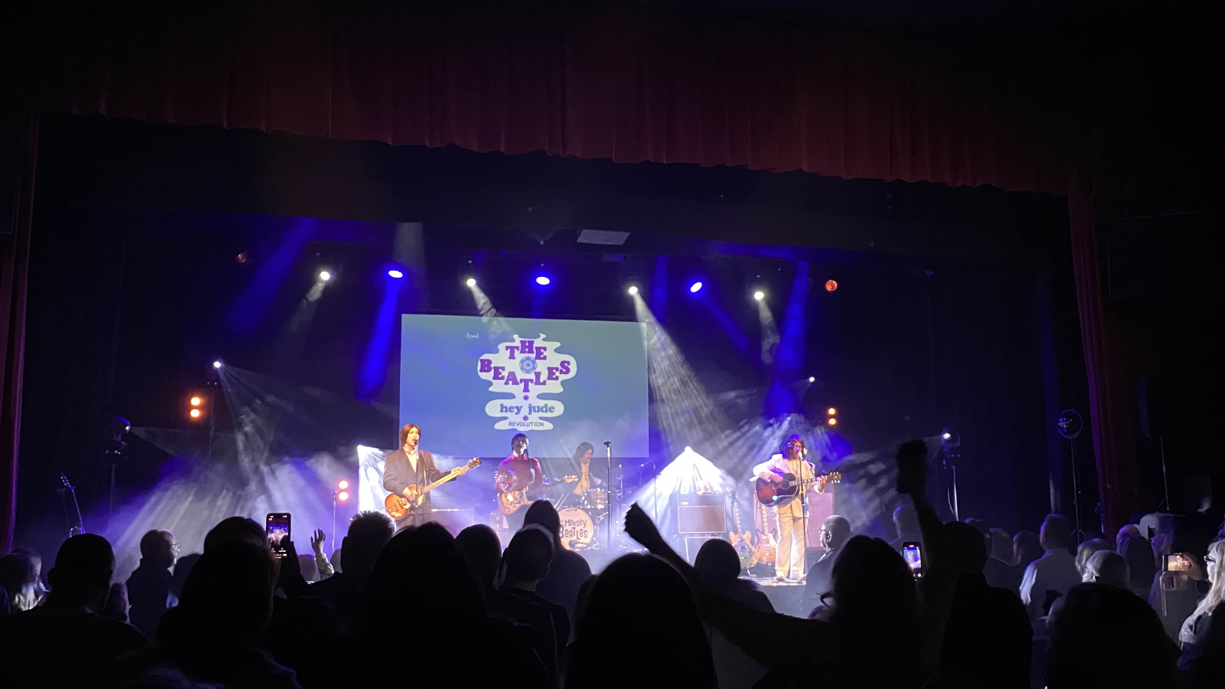 mersey beatles , the beatles , the upbeat beatles , hoddesdon , tribute band , production for touring bands , production for tribute band ,