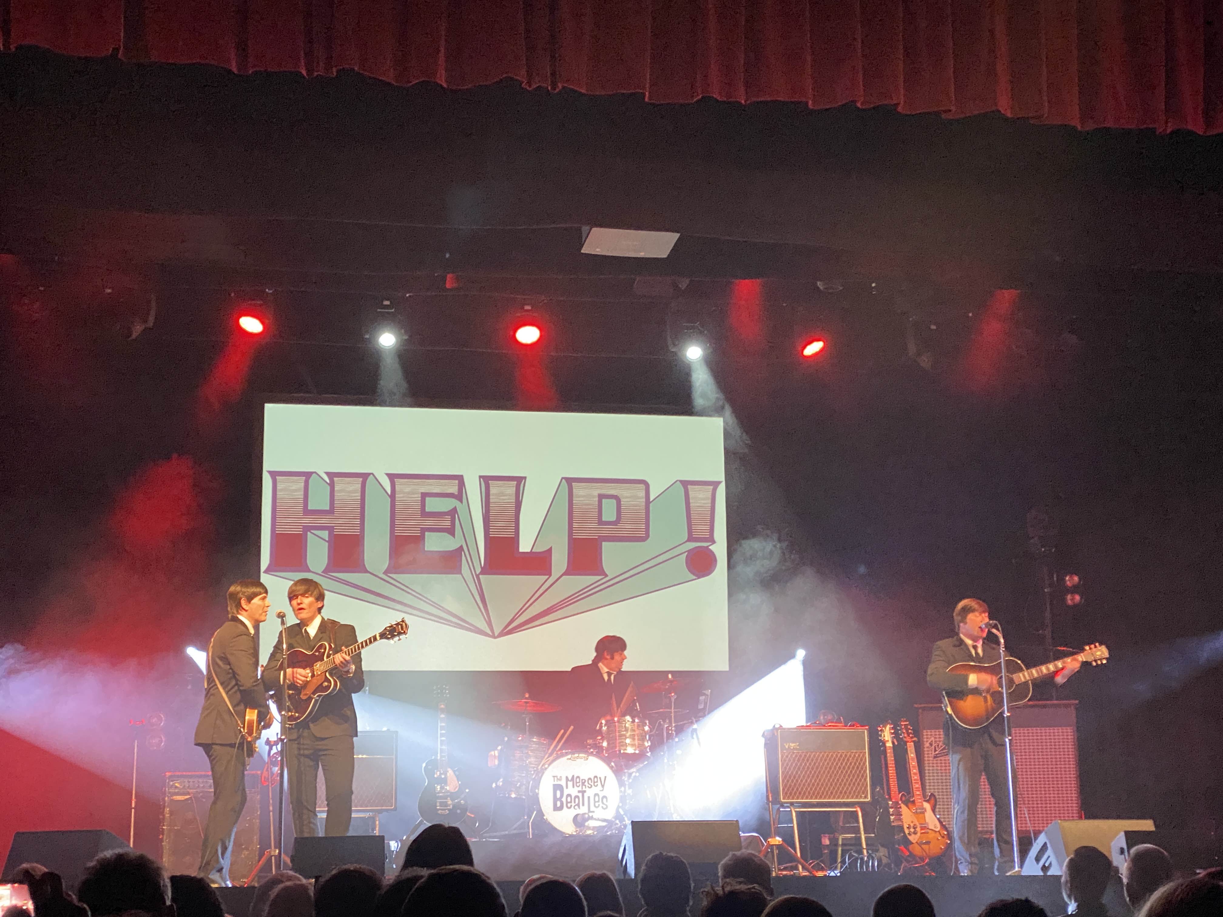 mersey beatles , the beatles , the upbeat beatles , hoddesdon , tribute band , production for touring bands , production for tribute band ,