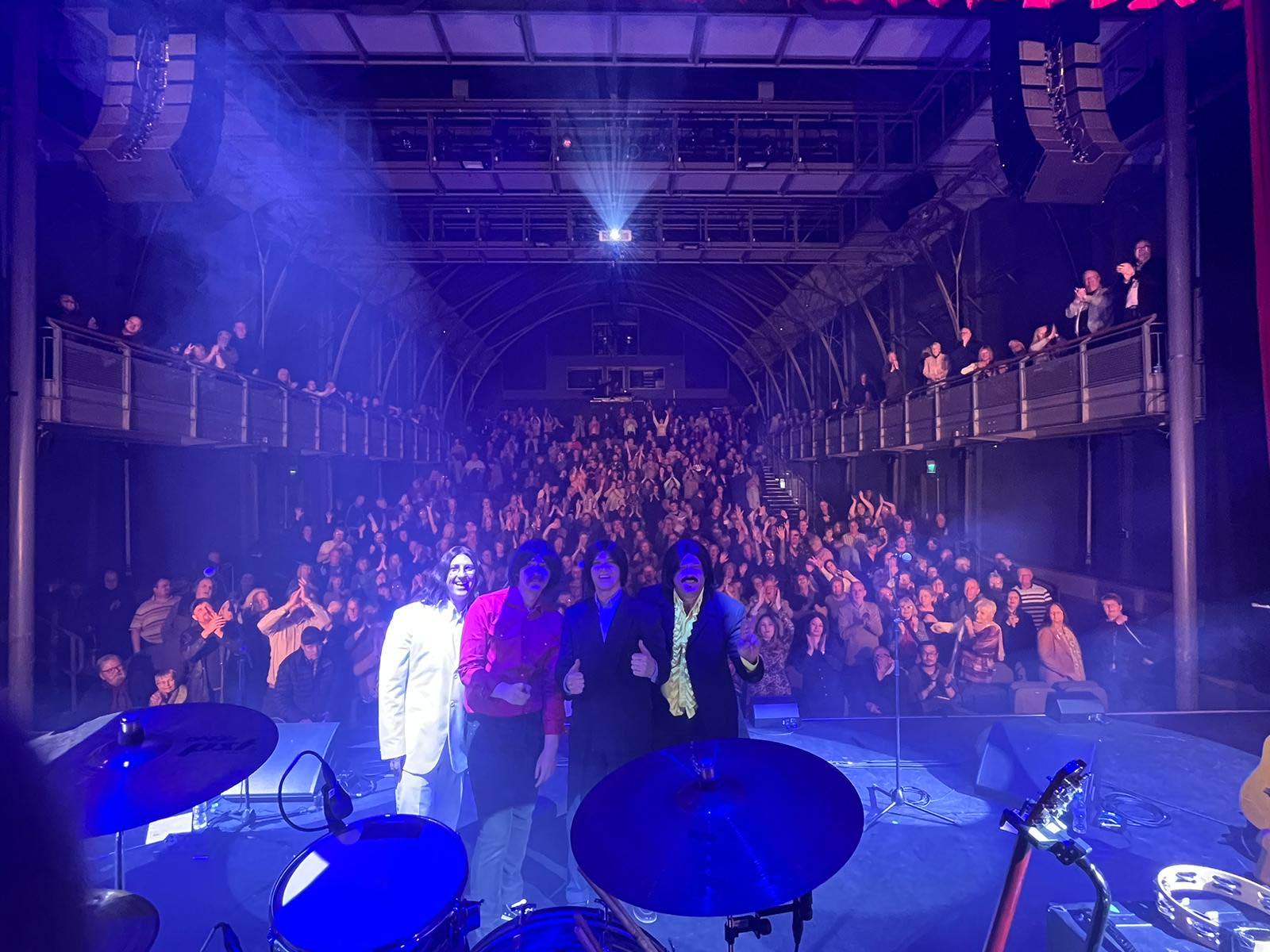 mersey beatles , the beatles , the upbeat beatles , kings lynn , corn exchange, tribute band , production for touring bands , production for tribute band ,