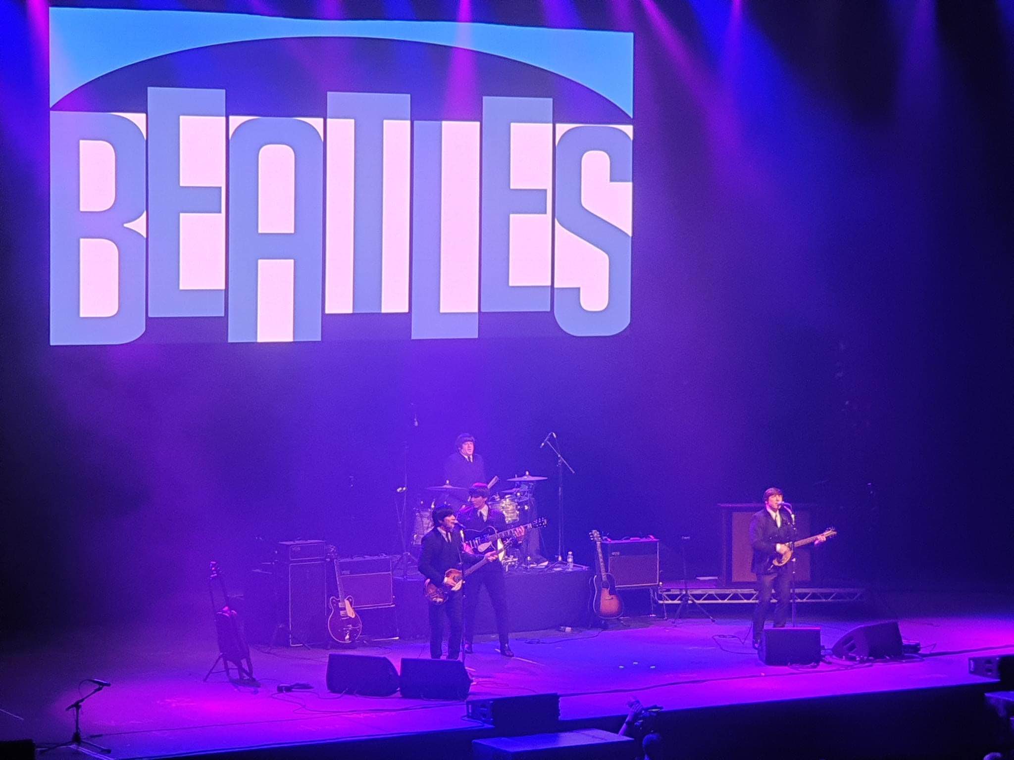 mersey beatles , the beatles , the upbeat beatles , hoddesdon , tribute band , production for touring bands , production for tribute band , liverpool arena , liverpool , M&S arena ,