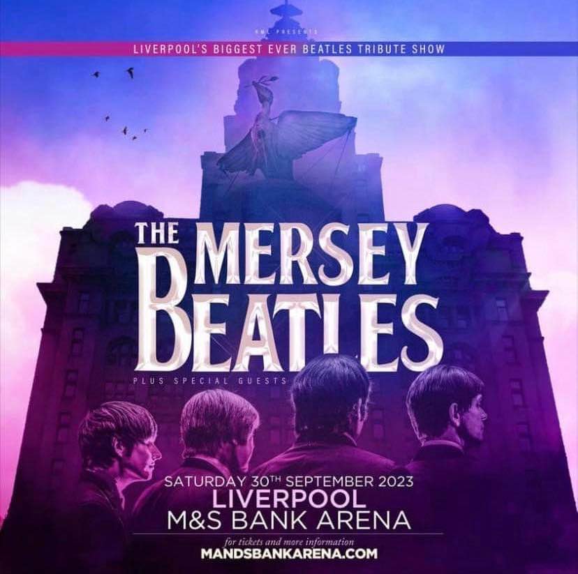 mersey beatles , the beatles , the upbeat beatles , hoddesdon , tribute band , production for touring bands , production for tribute band , liverpool arena , liverpool , M&S arena ,