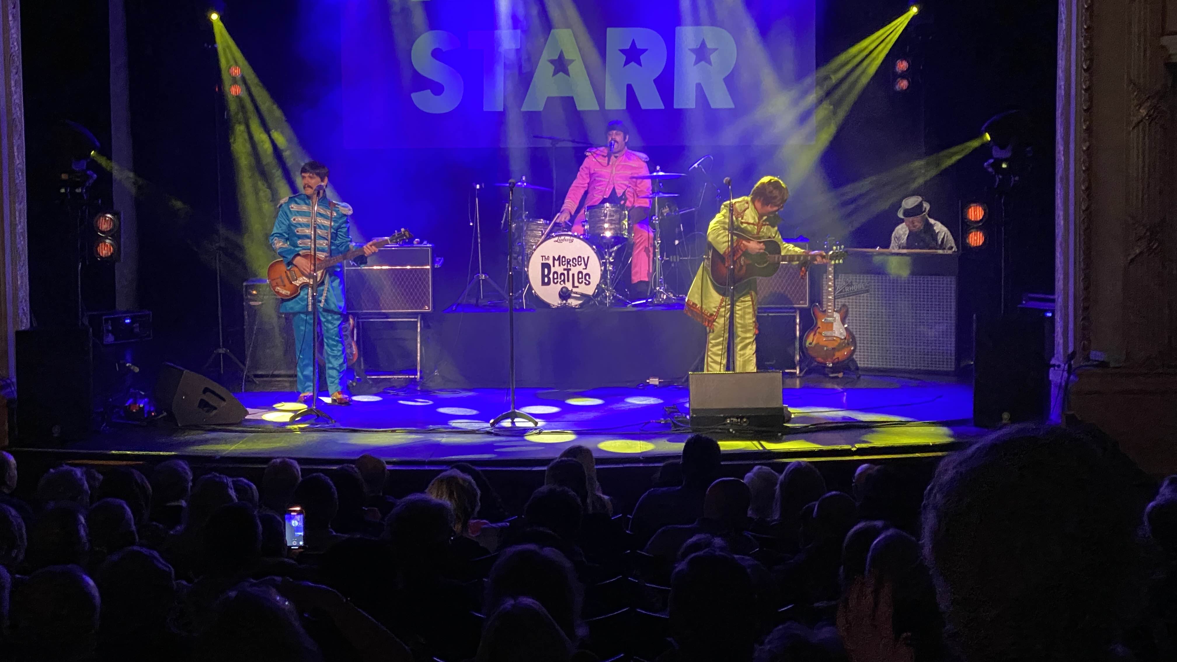 mersey beatles , the beatles , the upbeat beatles , hoddesdon , tribute band , production for touring bands , production for tribute band ,