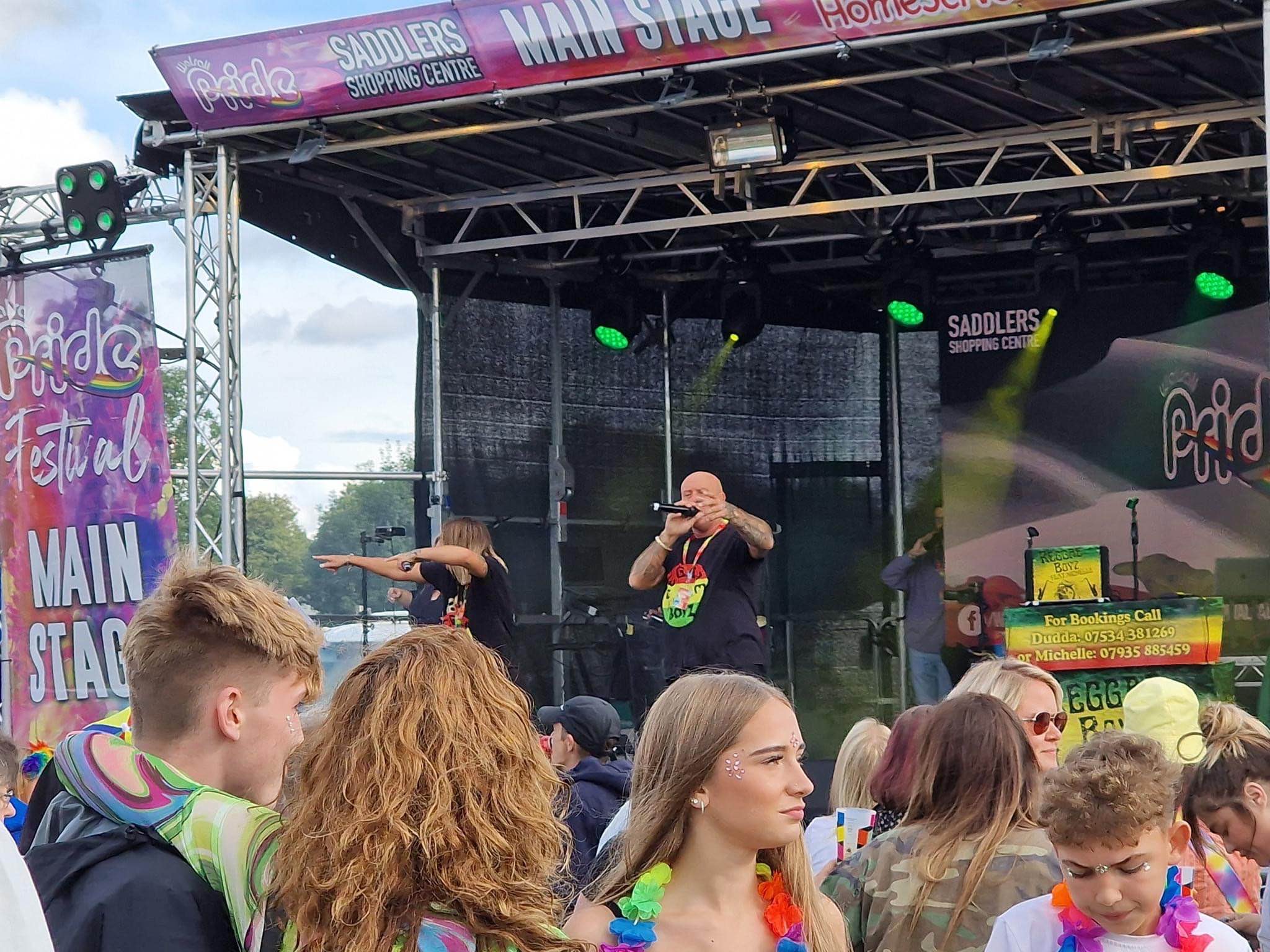 walsall pride , walsall pride 2023 , walsall , stagemen , outdoor festival , eventprofs , audio production , cannock sound hire , cannock sound ,