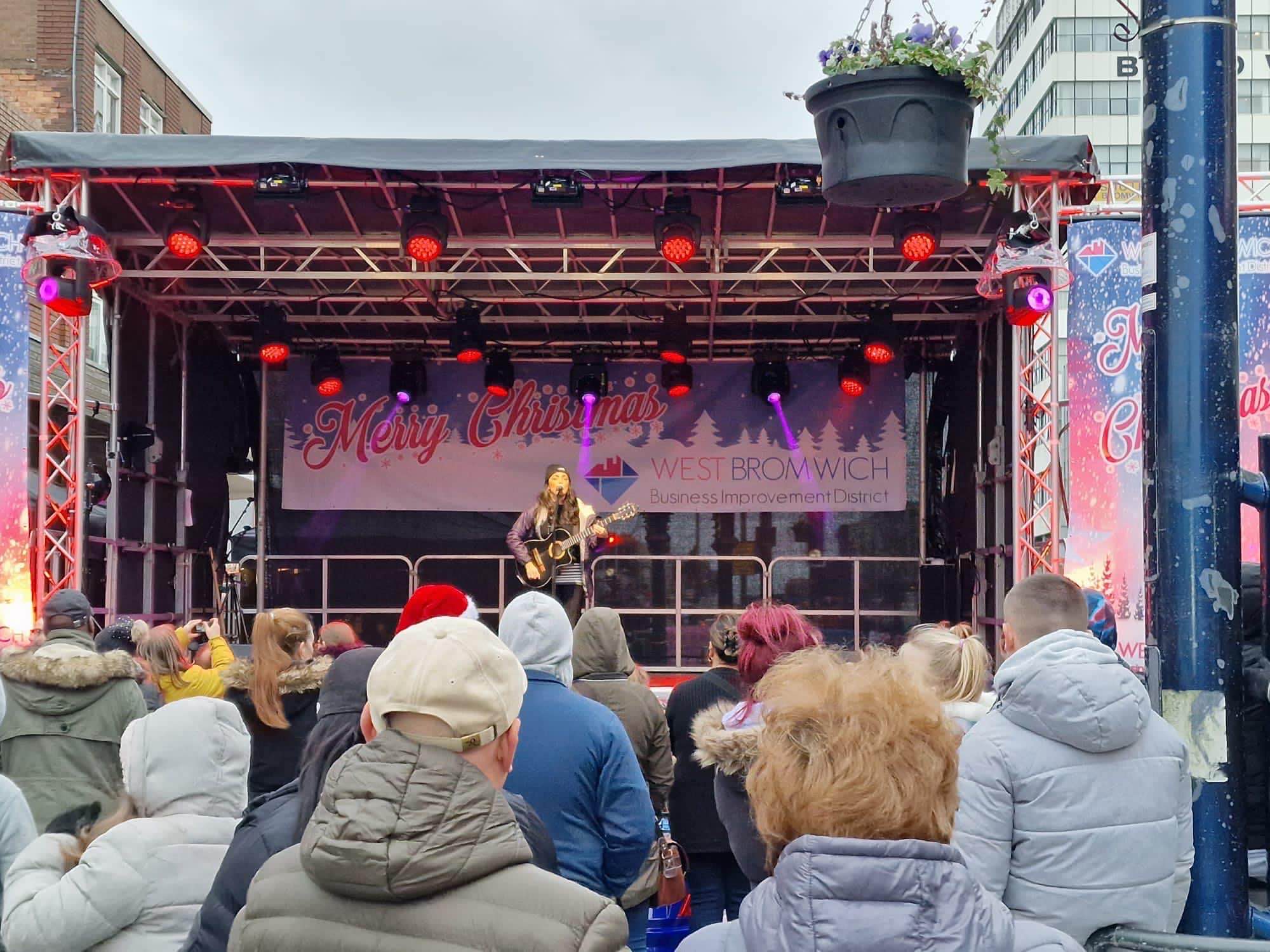 west bromwich , west bromwich bid , sandwell , christmas , 5ive , bella deanie , cannock sound , stage men ,