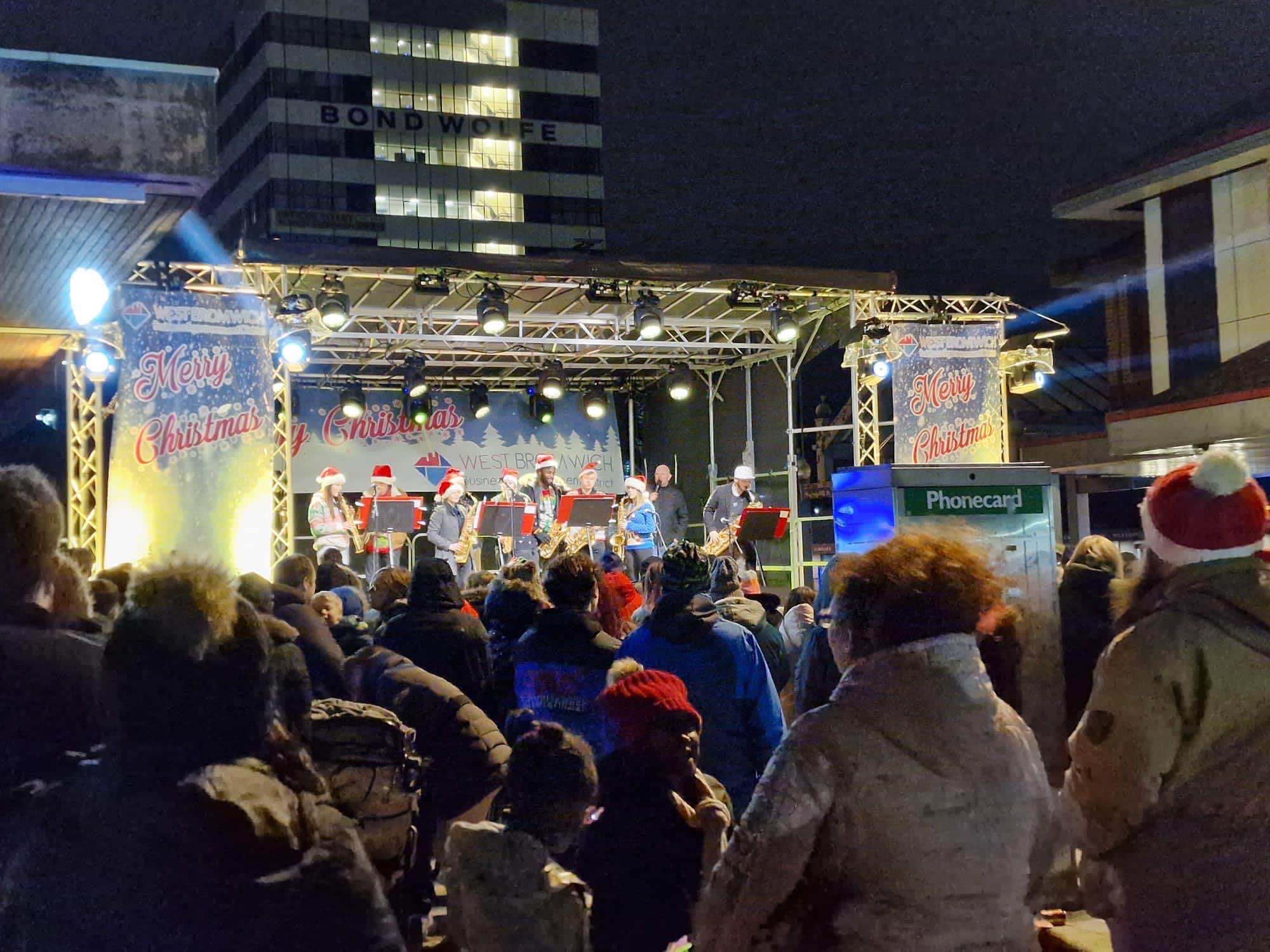 west bromwich , west bromwich bid , sandwell , christmas , 5ive , bella deanie , cannock sound , stage men ,